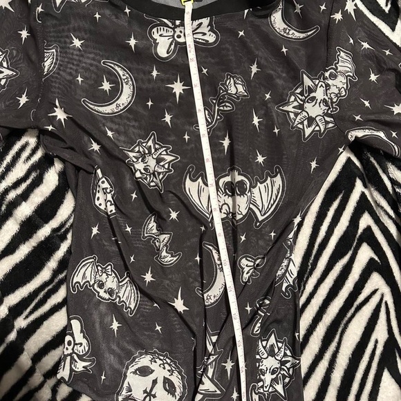 Dolls Kill Witchy Gothic Mesh Top - Picture 6 of 8